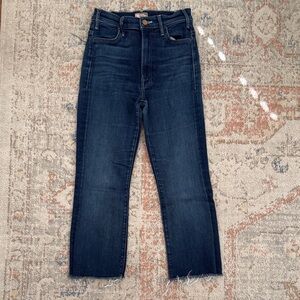 MOTHER Deep Blue Ankle Jeans